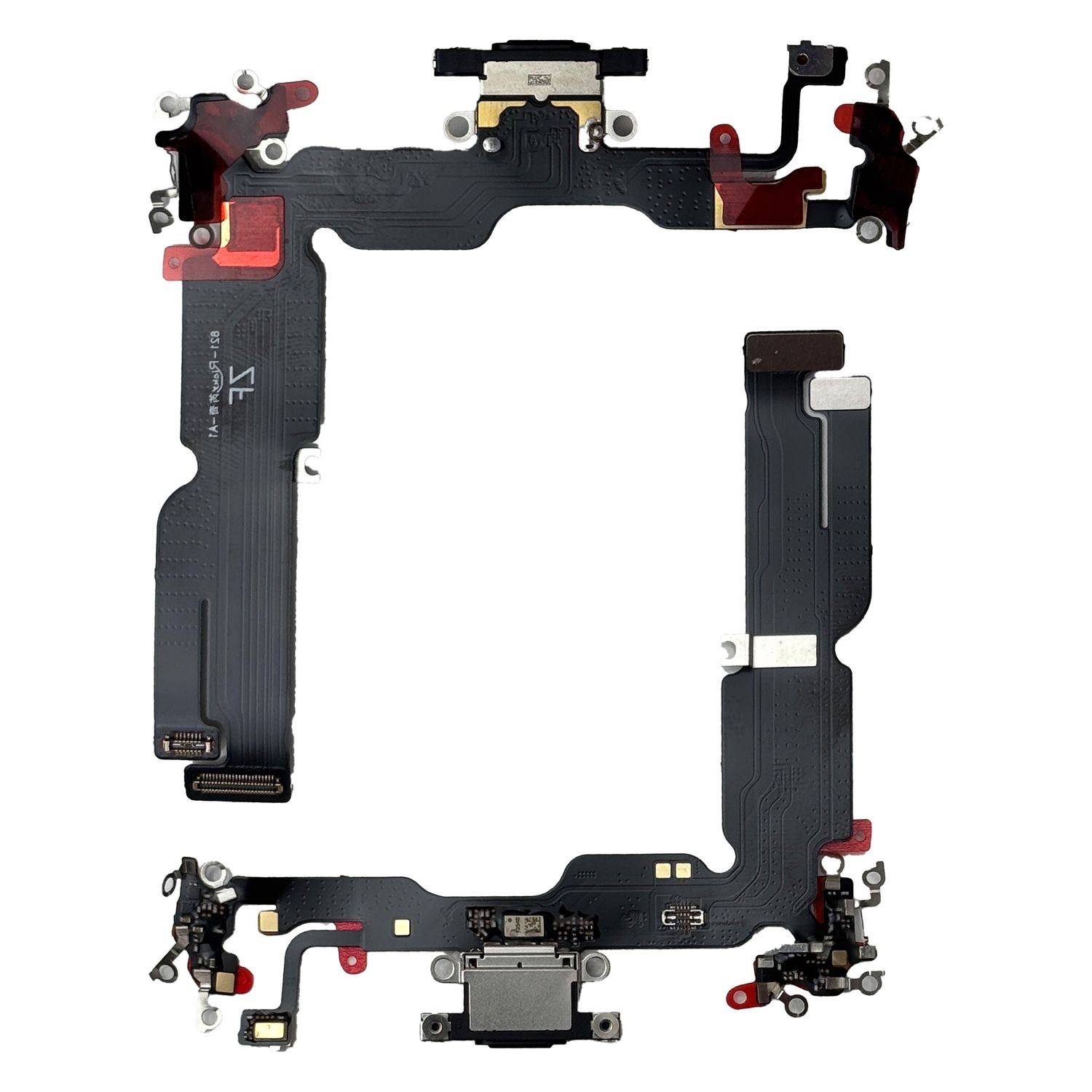 Für Apple iPhone 15 Plus Ladeanschluss Dock Connector Ersatzteil Schwarz