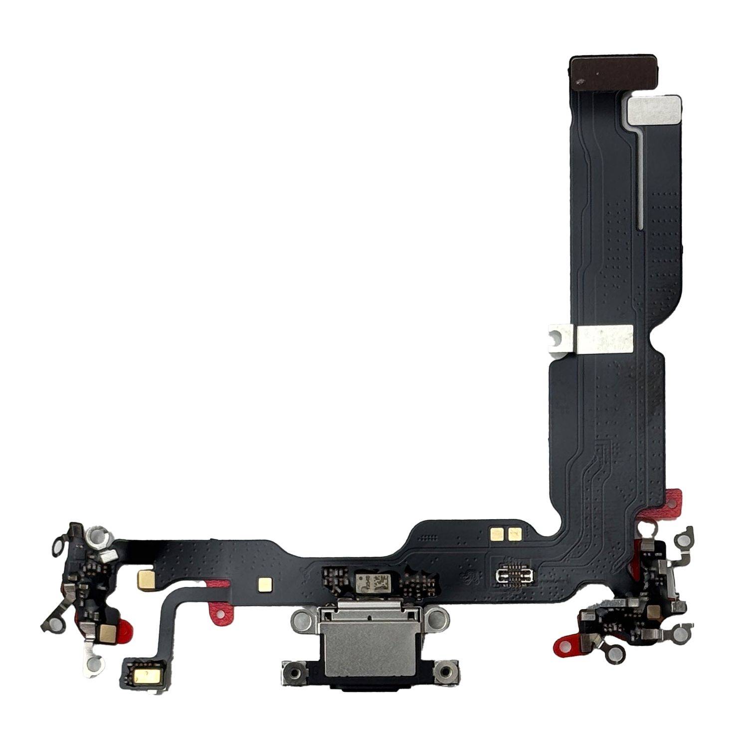 Für Apple iPhone 15 Plus Ladeanschluss Dock Connector Ersatzteil Schwarz