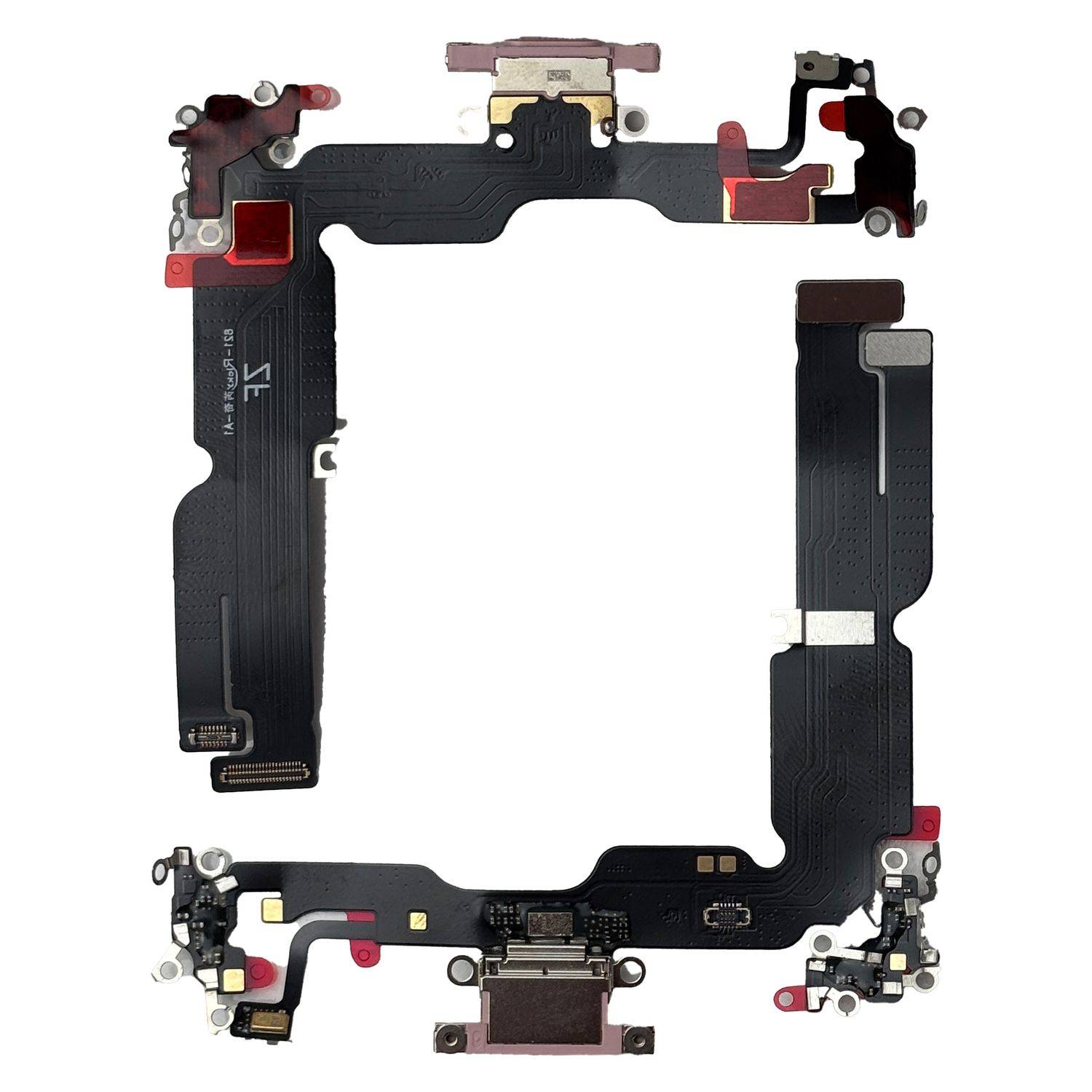 Für Apple iPhone 15 Plus Ladeanschluss Dock Connector Ersatzteil Pink