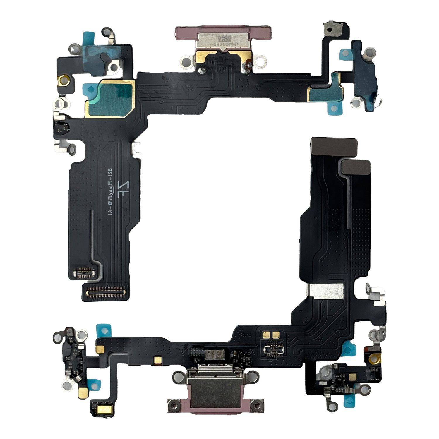 Für Apple iPhone 15 Ladeanschluss Dock Connector Reparatur Ersatzteil Pink