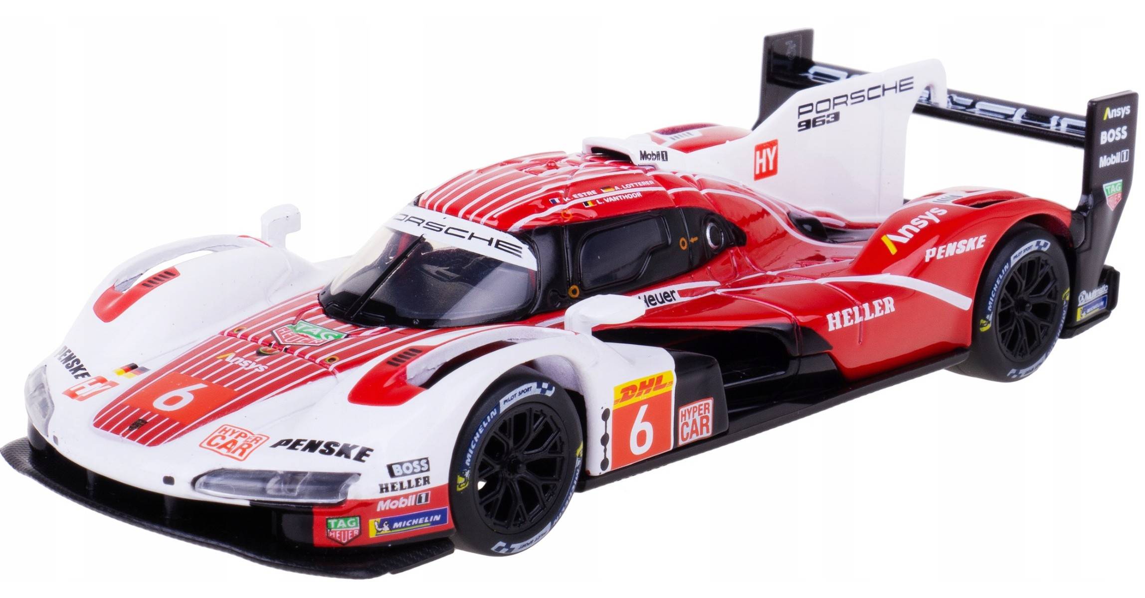 Bburago 18-38319 - Modellauto - Porsche 963 Penske #6 (Hardcase, Maßstab 1:43) Sammler Motorsport