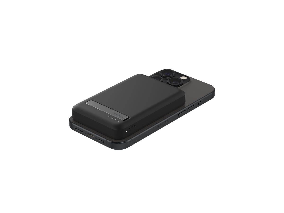 Belkin BoostCharge Pro - Induktive Power Bank - magnetisch mit Qi2 - 5000 mAh - 15 Watt - Fast Charge (24 pin USB-C)