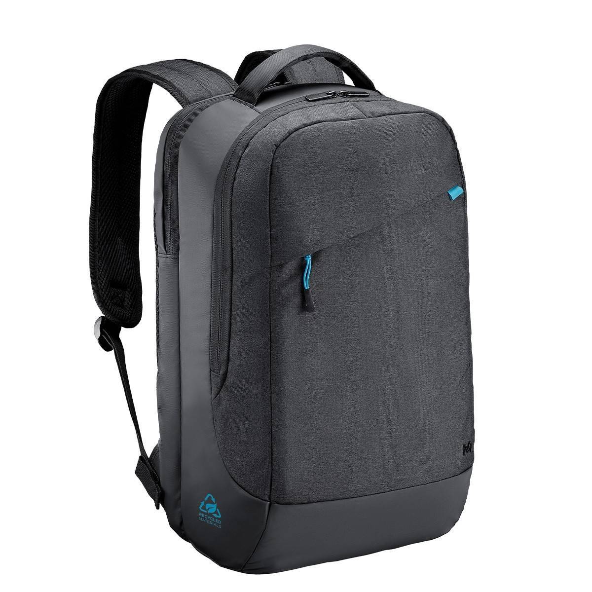 Mobilis Trendy Backpack 14-17'' Black - 35% RECYCLED Multimedia-Technik Notebook-Rucksack