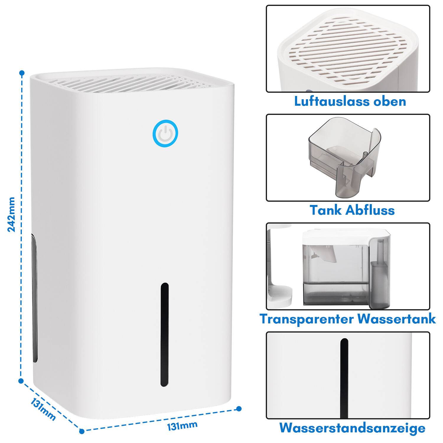 Luftentfeuchter Raumentfeuchter Gegen Feuchtigkeit 850ml Frigidaire LED Display