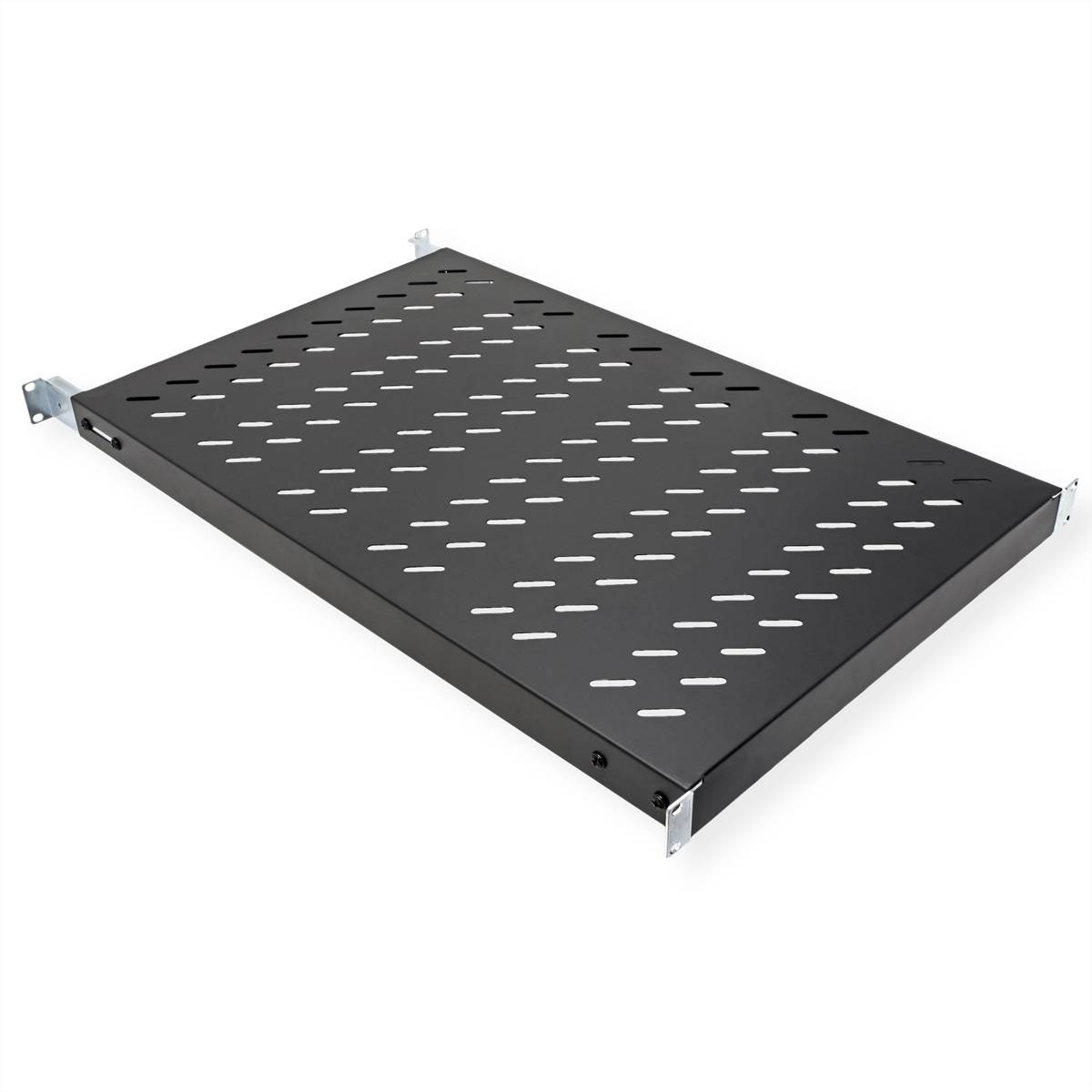 VALUE 19-Zoll-Fachboden 1HE tiefenvariabel, 440 x 700 mm, 50kg Traglast