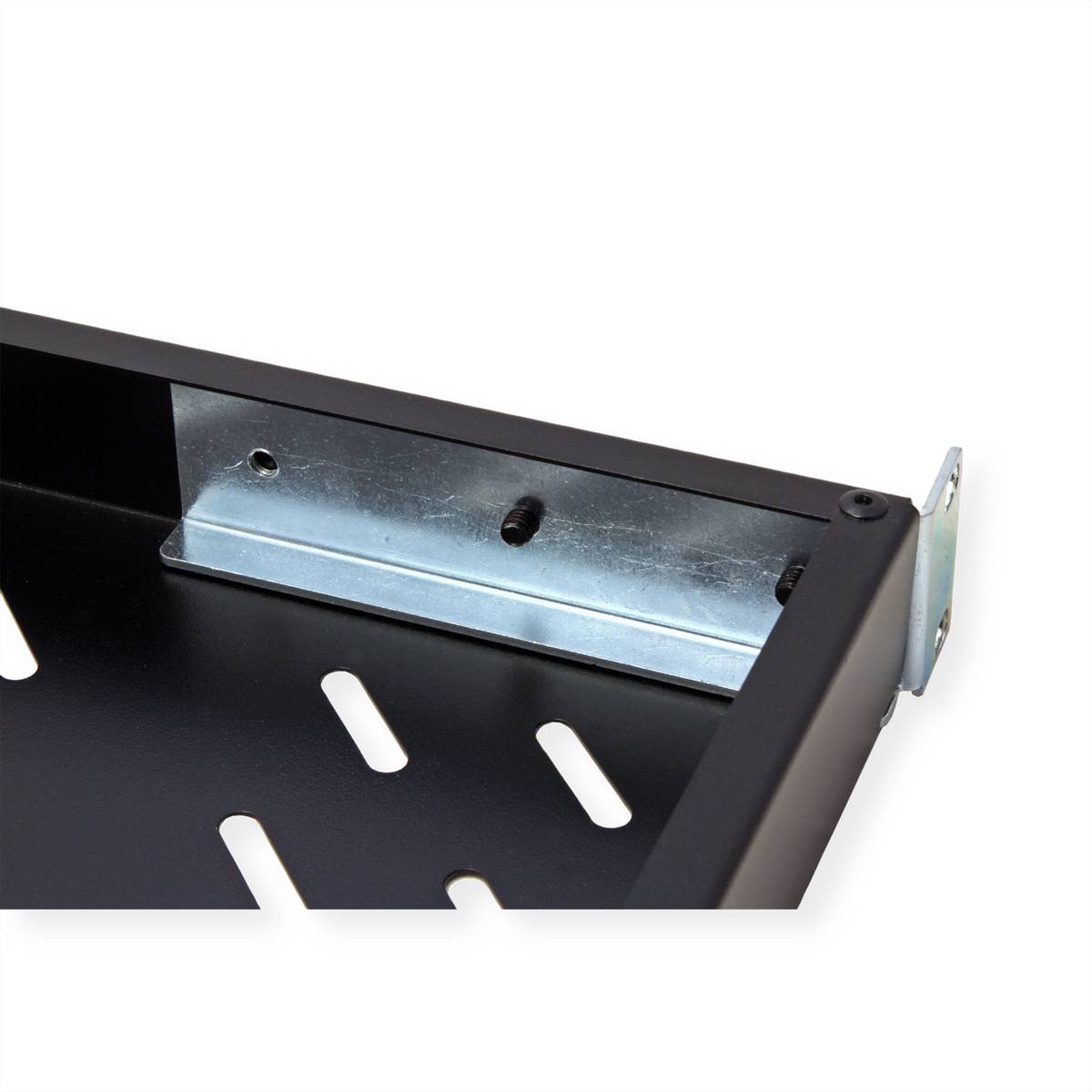 VALUE 19-Zoll-Fachboden 1HE tiefenvariabel, 440 x 568 mm, 50kg Traglast