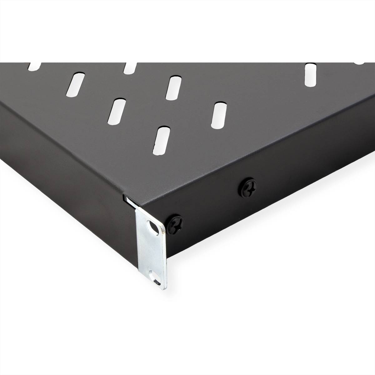 VALUE 19-Zoll-Fachboden 1HE tiefenvariabel, 440 x 568 mm, 50kg Traglast