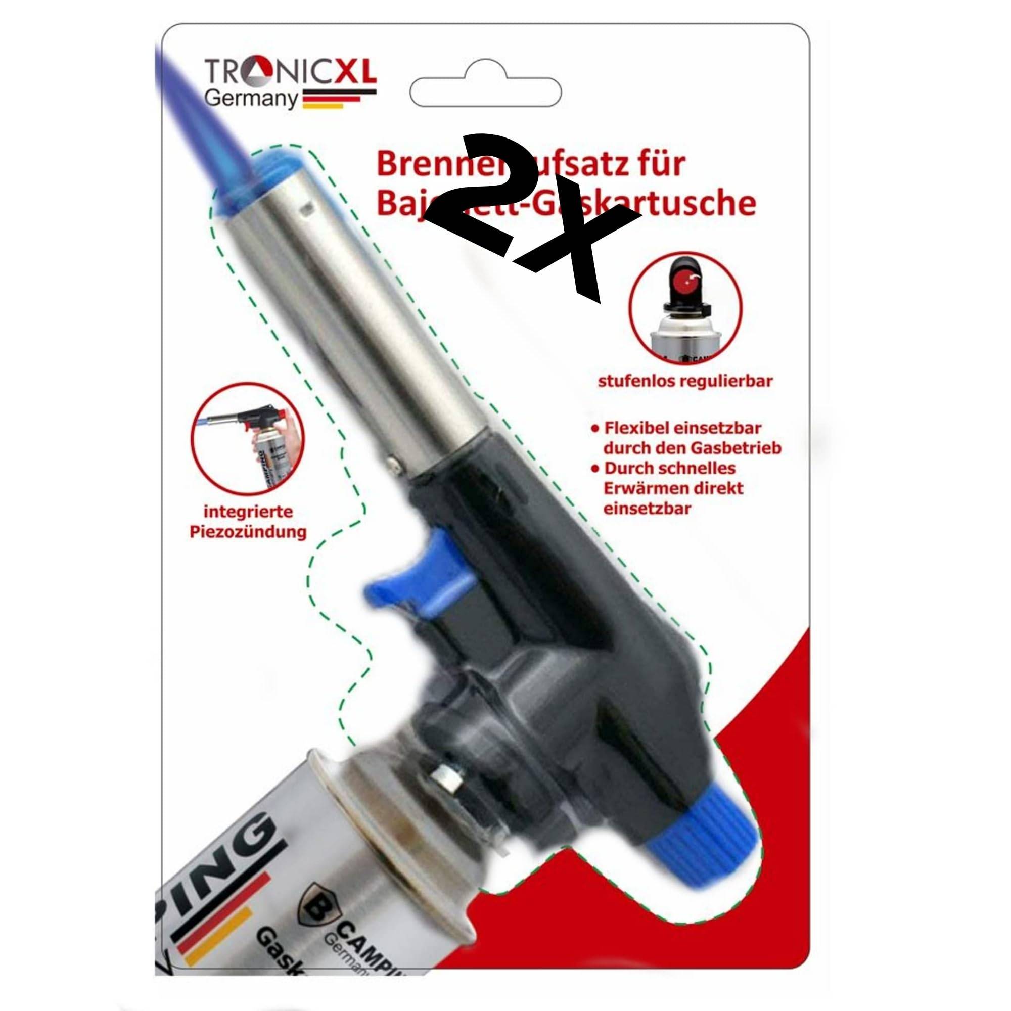 2x Küchenbrenner Flambierbrenner gas Bunsenbrenner für Creme Brulee Steak BBQ Nachtisch Fleisch Küche flambierer Gasbrenner Mini Flambiergerät nac