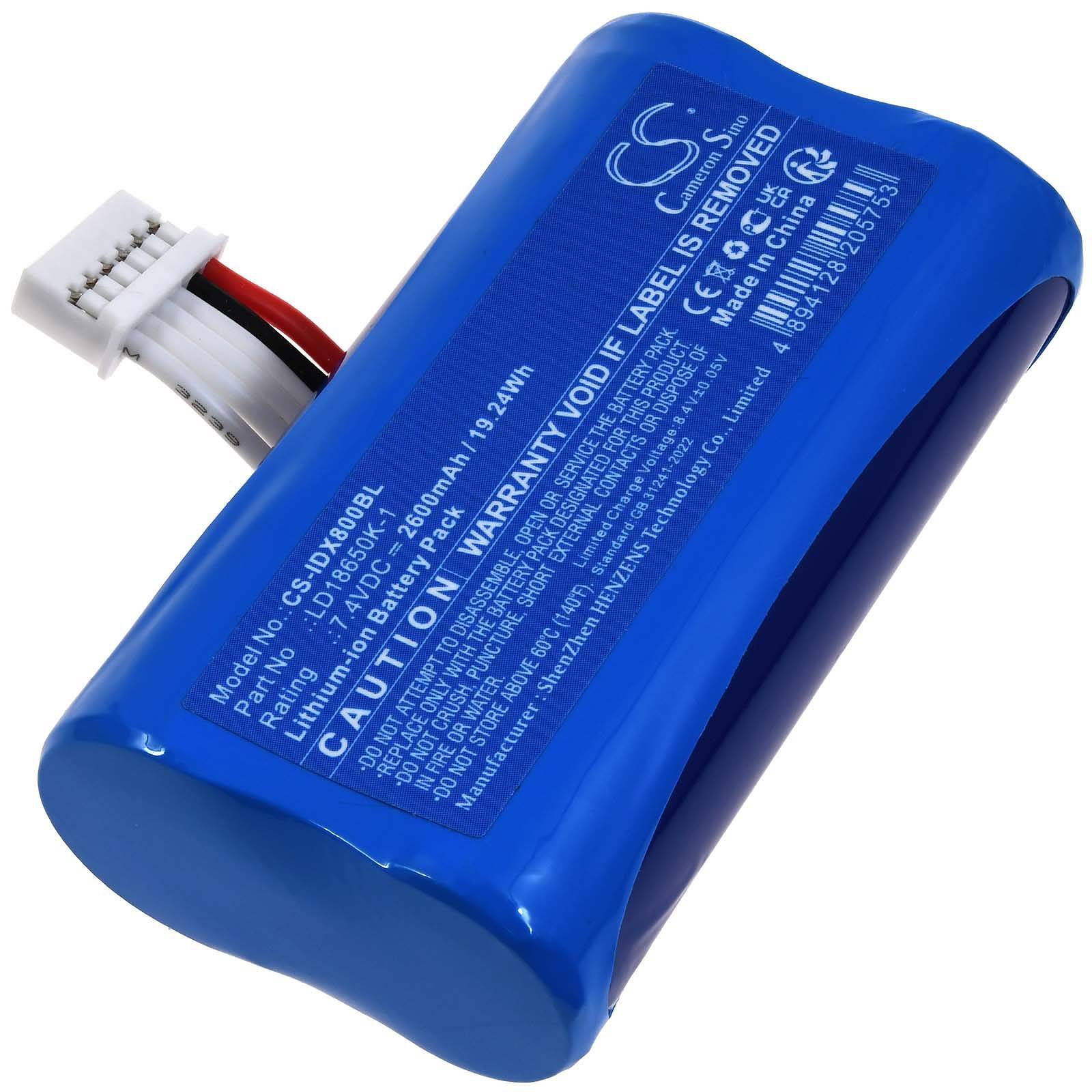Powery Akku für Ingenico Landi A8s Payment-, Zahl-, Karten-Terminal, 7,2V, Li-Ion