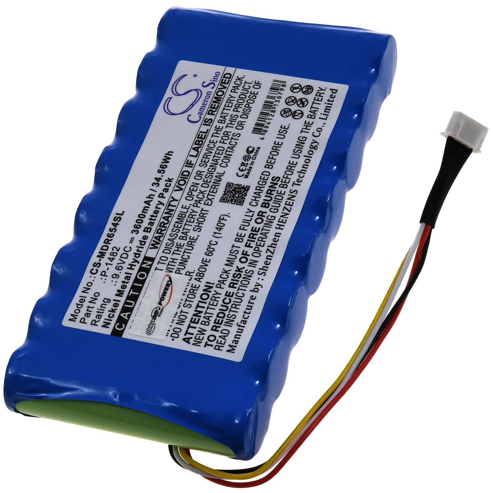 Powery Akku für Chauvin Arnoux 8335 Netz- und Leistungsanalysator, 9,6V, NiMH