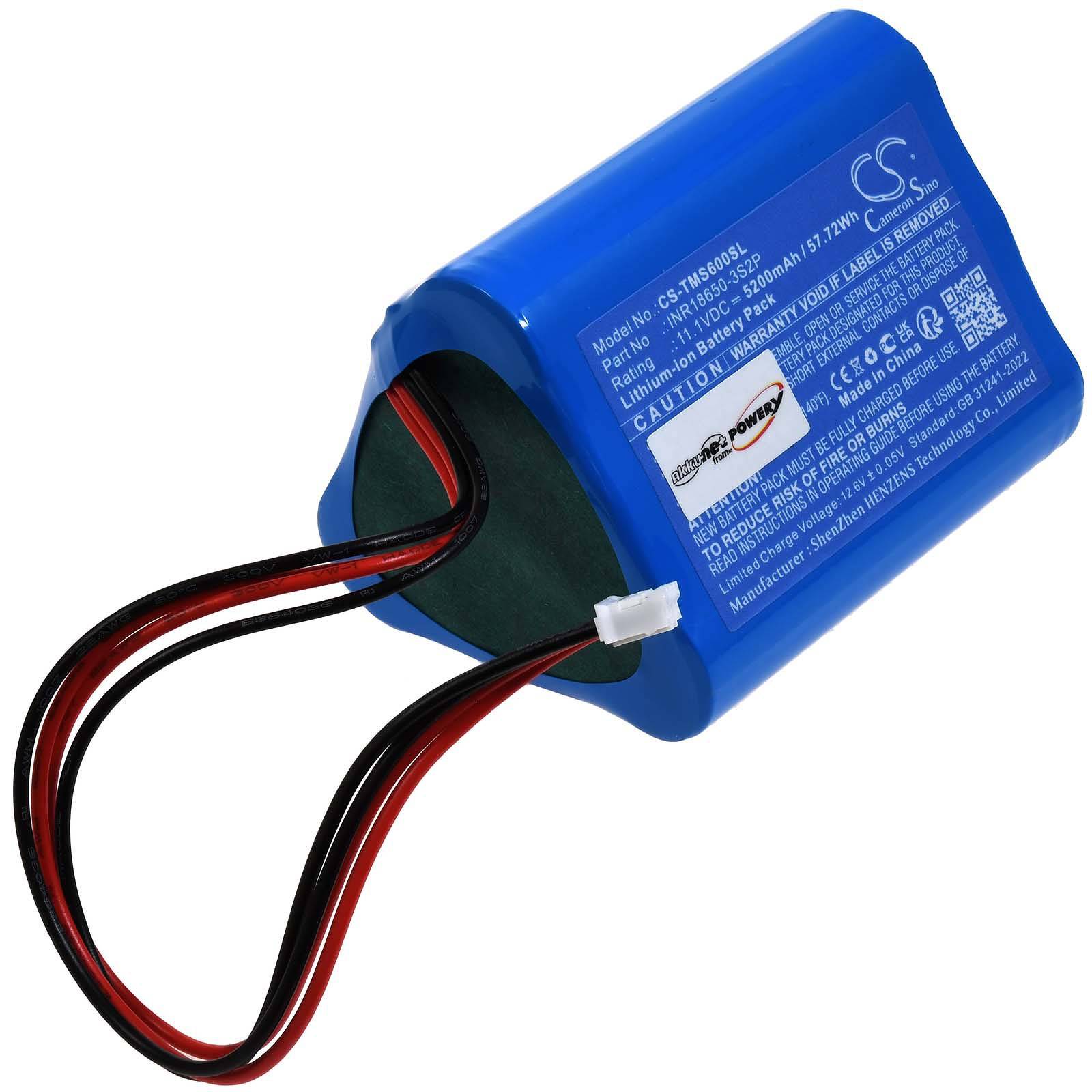 Powery Akku passend für Lautsprecher Tronsmart Element T6 Max Typ INR18650-3S2P, 11,1V, Li-Ion
