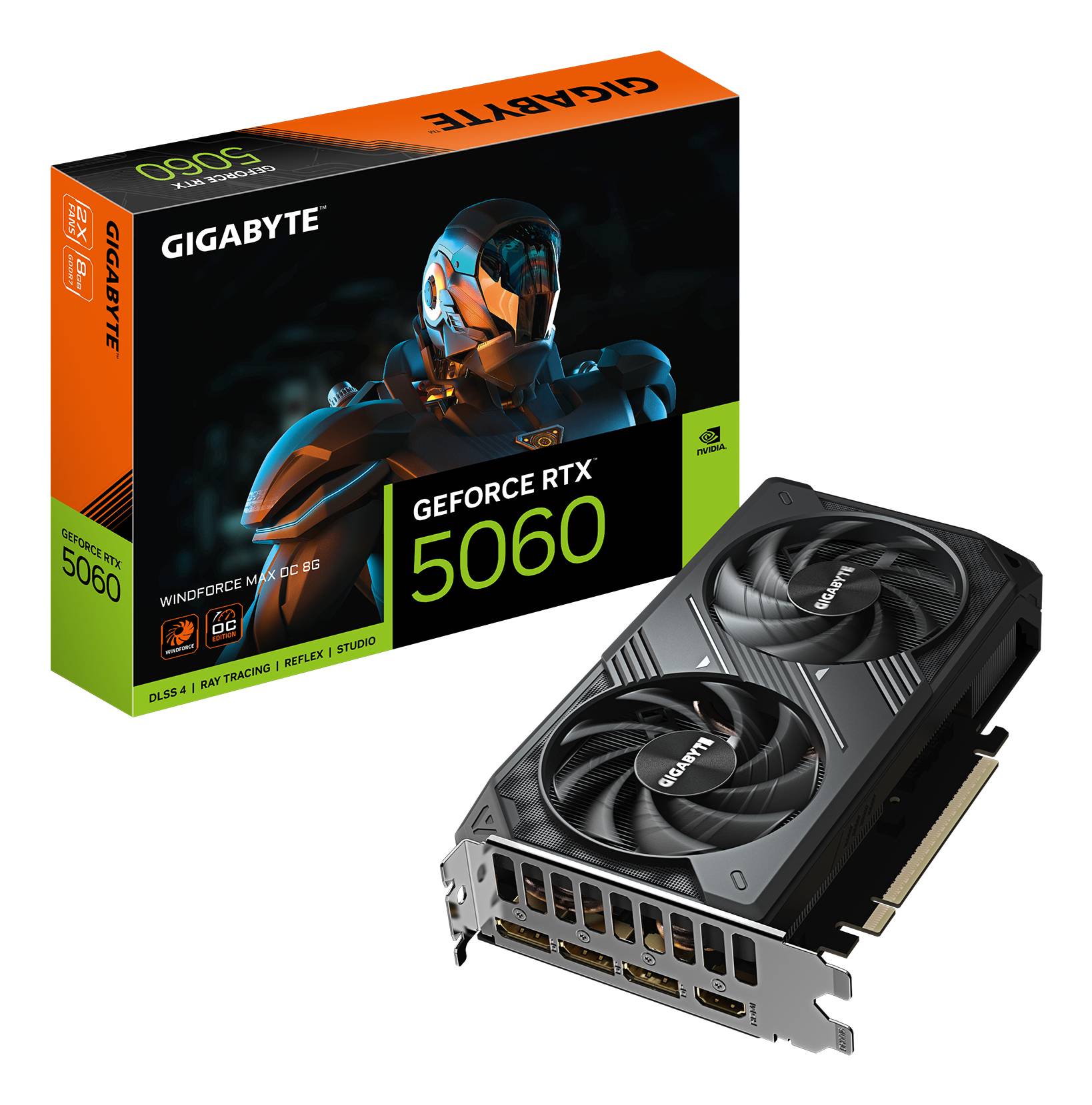 Gigabyte RTX5060 Windforce Max OC 8GB GDDR7 HDMI 3xDP