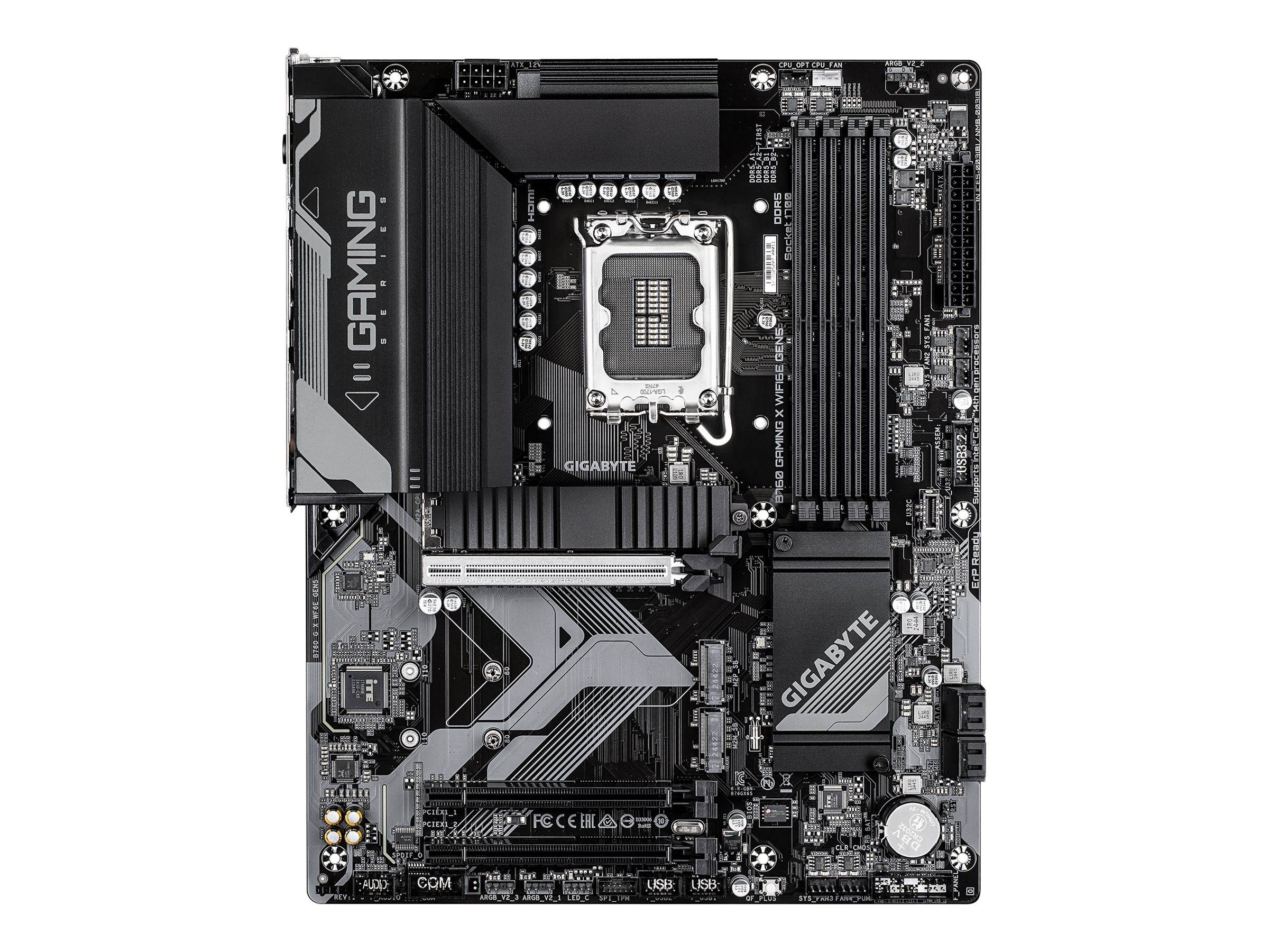 Gigabyte B760 GAMING X WIFI6E GEN5 - Motherboard - ATX - LGA1700-Sockel - B760 Chipsatz - USB-C 3.2 Gen2, USB-C 3.2 Gen 1, USB 3.2 Gen 1, USB 3.2