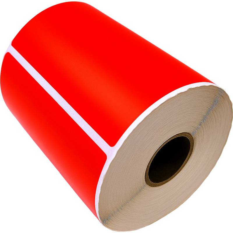 rillprint Rollenetiketten Zebra, 102 x 152 mm, rot