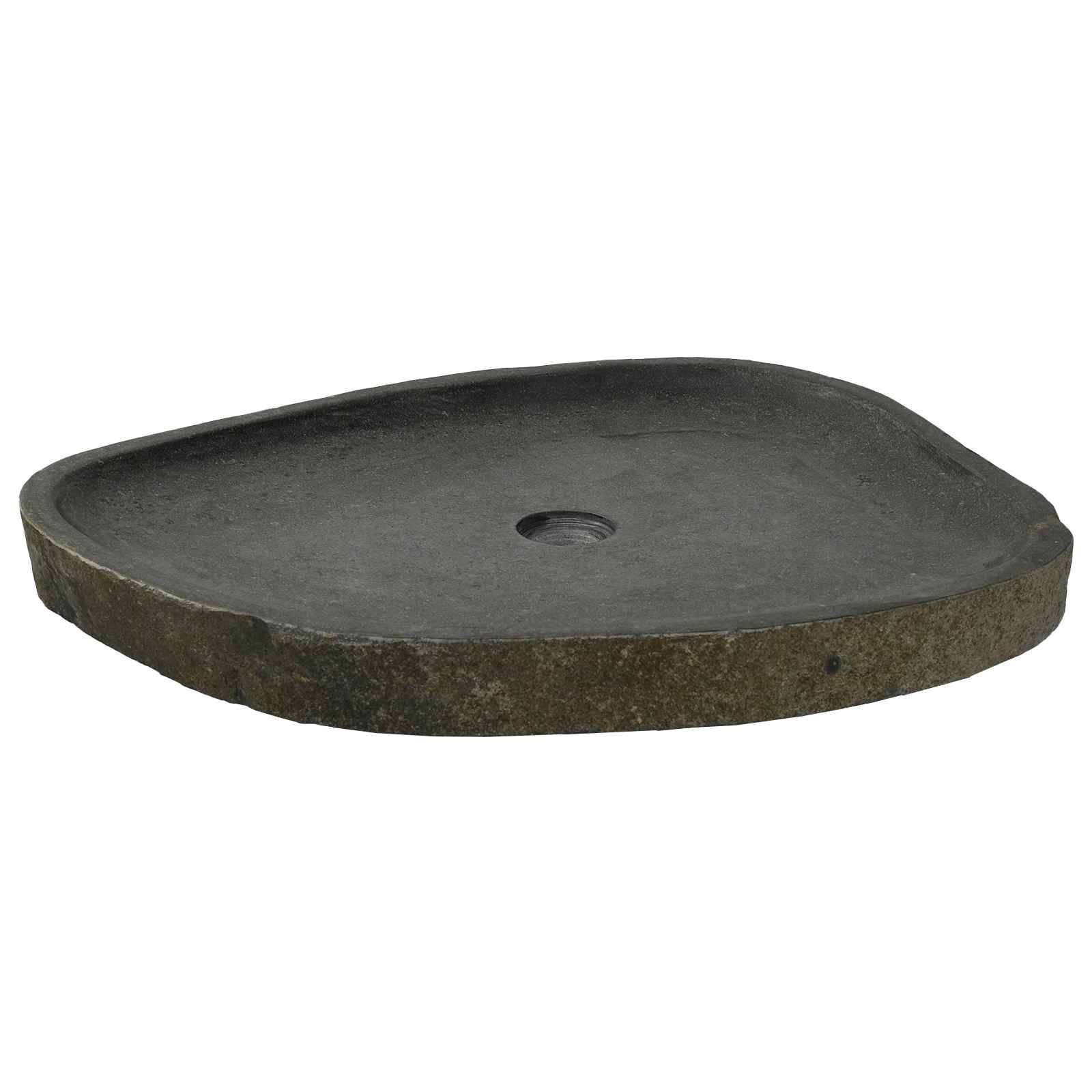 vidaXL Waschbecken Grau 65 x 50 x 6 cm Flussstein
