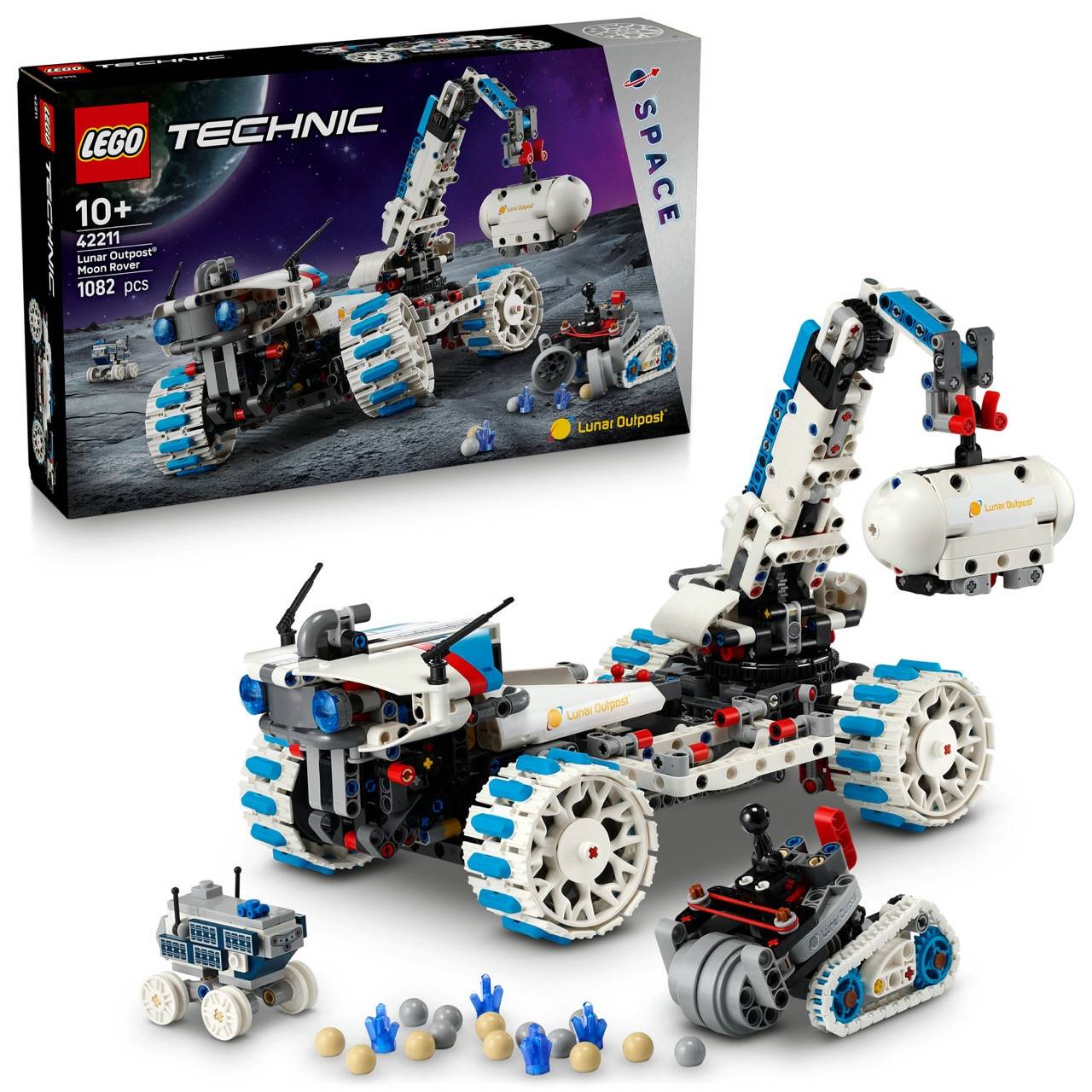 LEGO® 42211 Technic - Lunar Outpost™ Mondrover-Raumfahrzeug