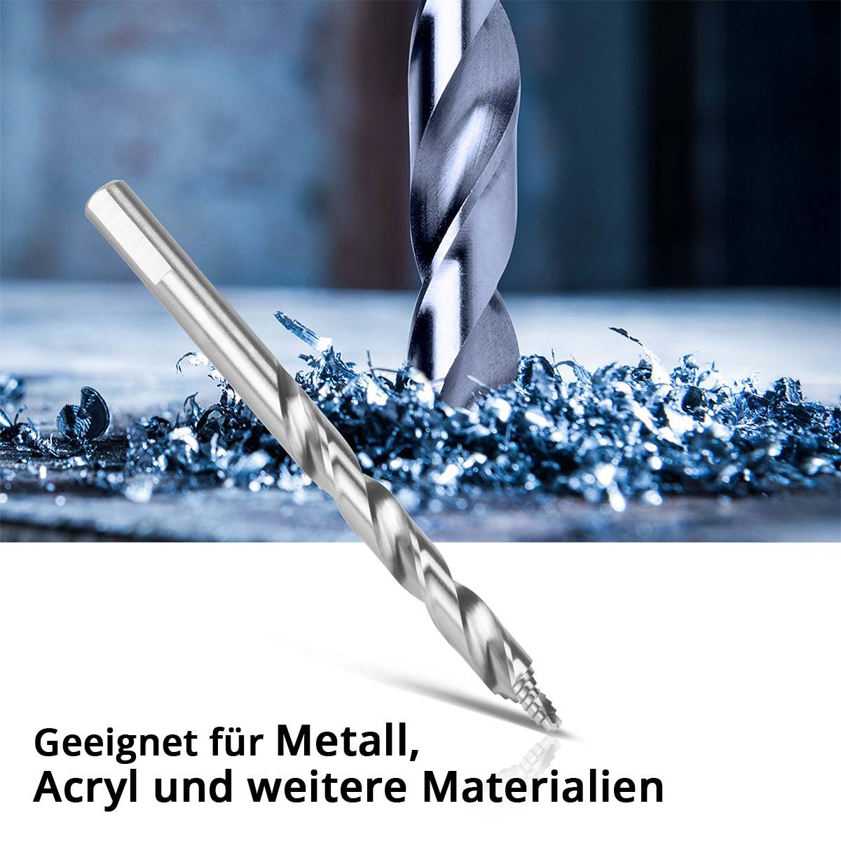STAHLWERK HSS-Spiralbohrer 25er Set 1-13mm HSS Bohrer Satz für Stahl Acryl Holz