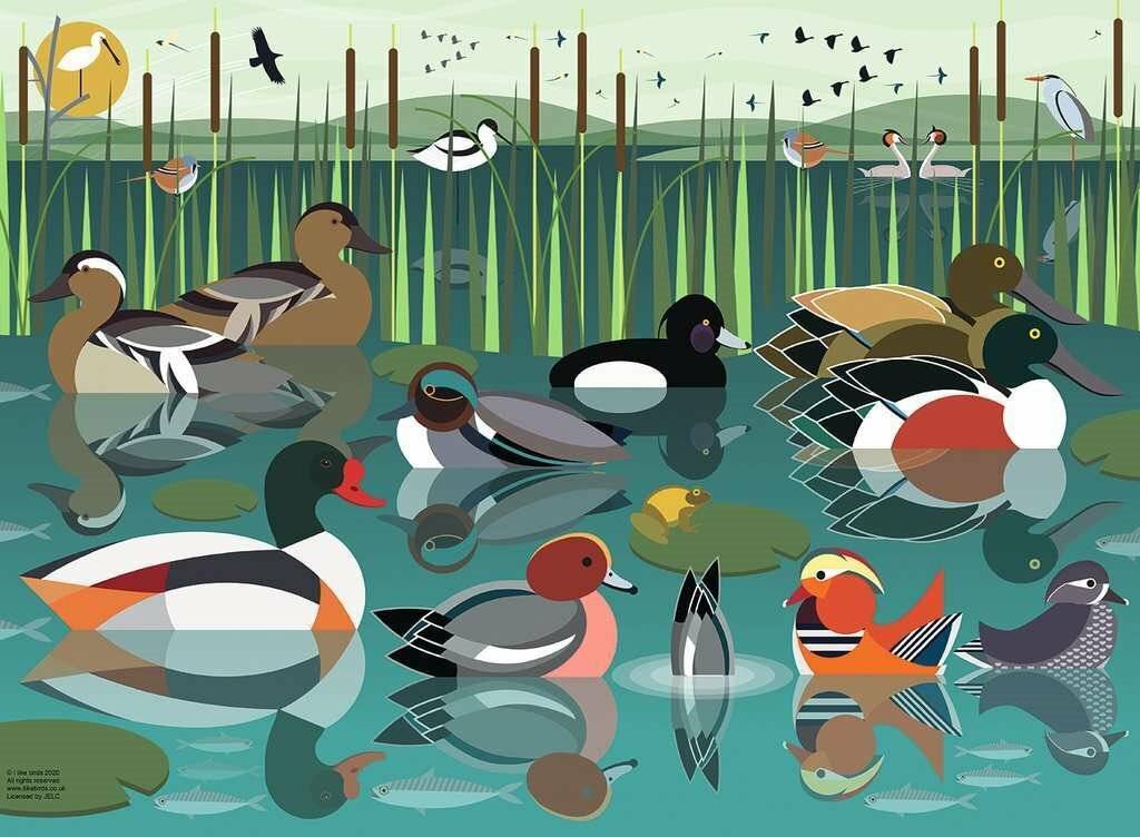 RAVENSBURGER Puzzle Ich mag Wasservögel 500 Teile