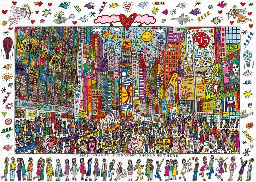 RAVENSBURGER Puzzle Times Square - Jeder sollte dort hingehen 1000 Teile