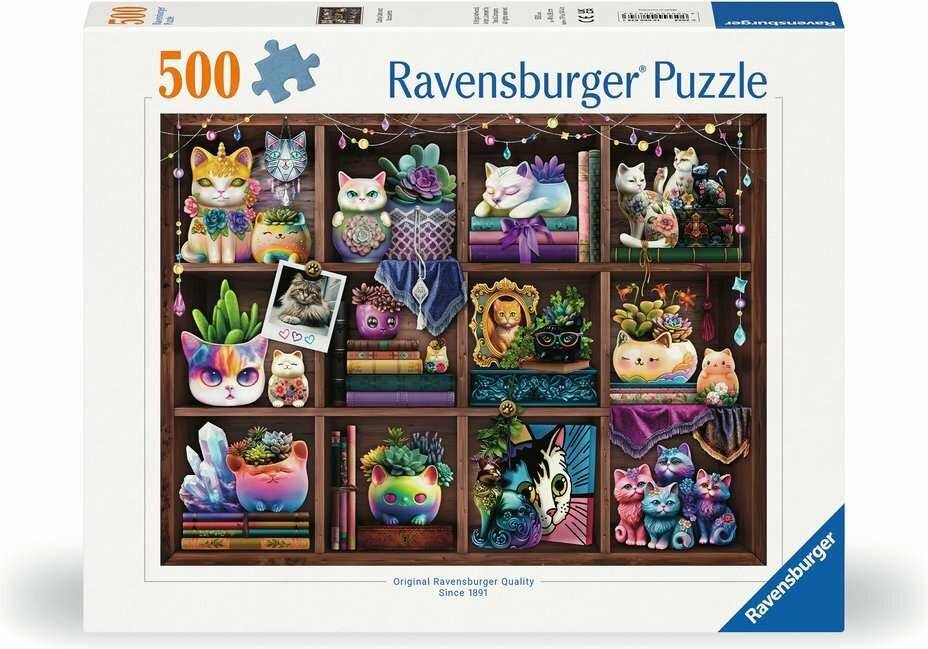 RAVENSBURGER Puzzle-Blö cke und Sukkulenten 500 Teile