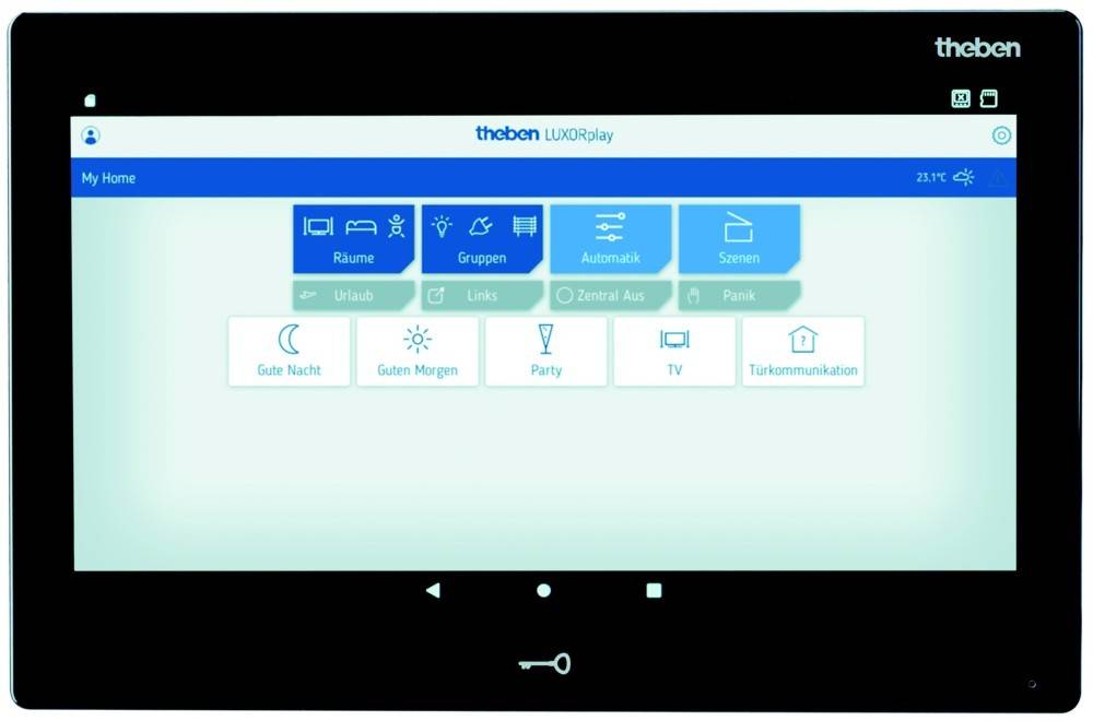 Theben Steuerzentrale/Display LUXORliving CP10 BK