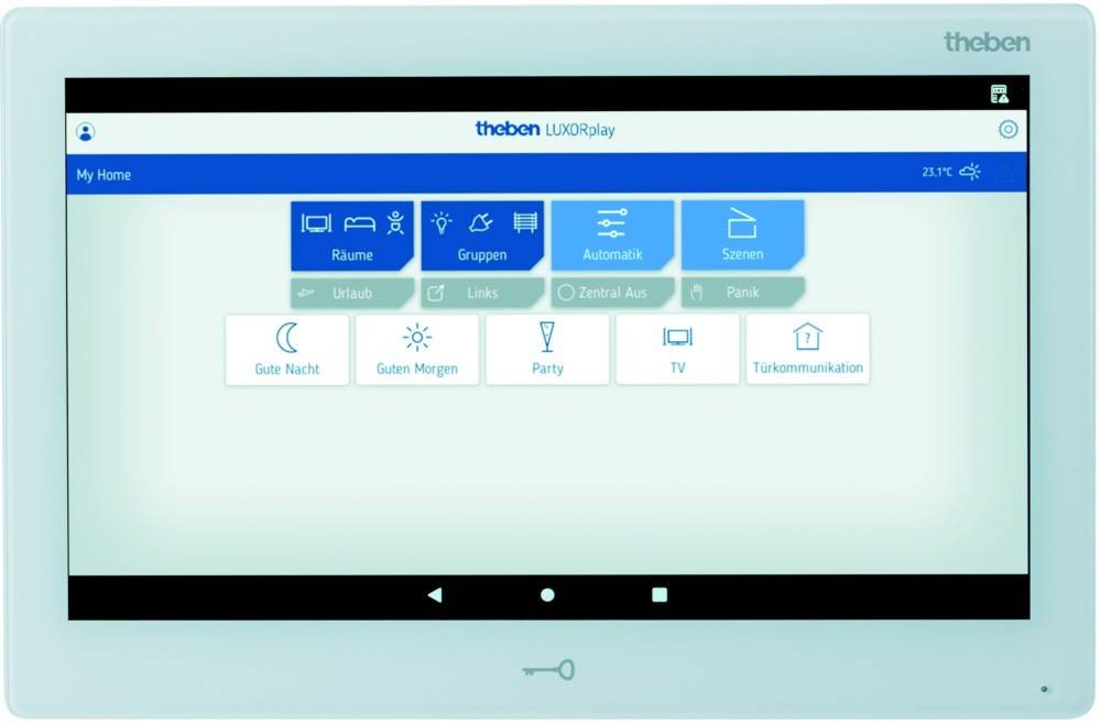 Theben Steuerzentrale/Display LUXORliving CP10 WH