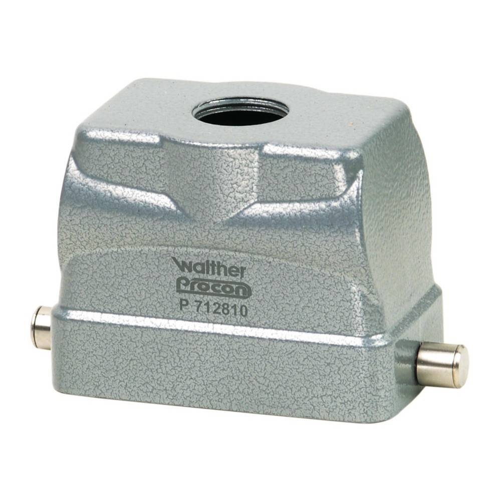 Ein robuster industrieller Elektro-Metallverbinderdeckel mit Bezeichnung „Walther P 712810