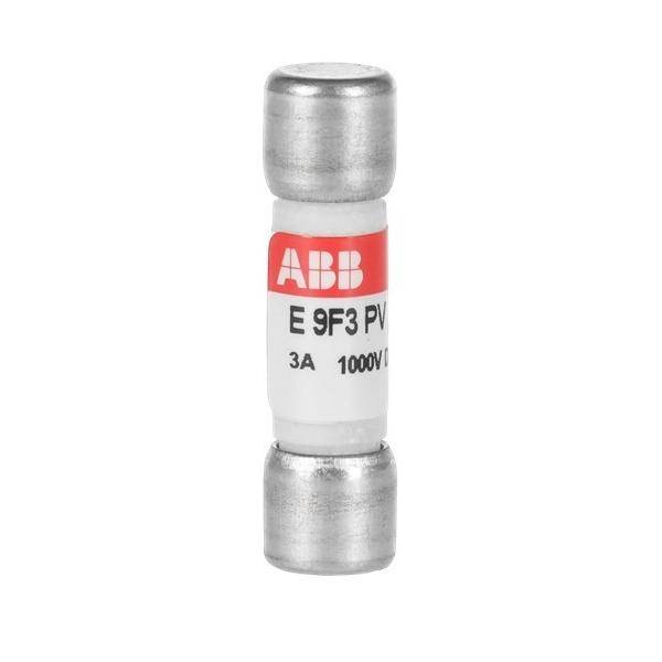 ABB 3A 1000V Schmelzsicherungspatrone auf weißem Hintergrund.