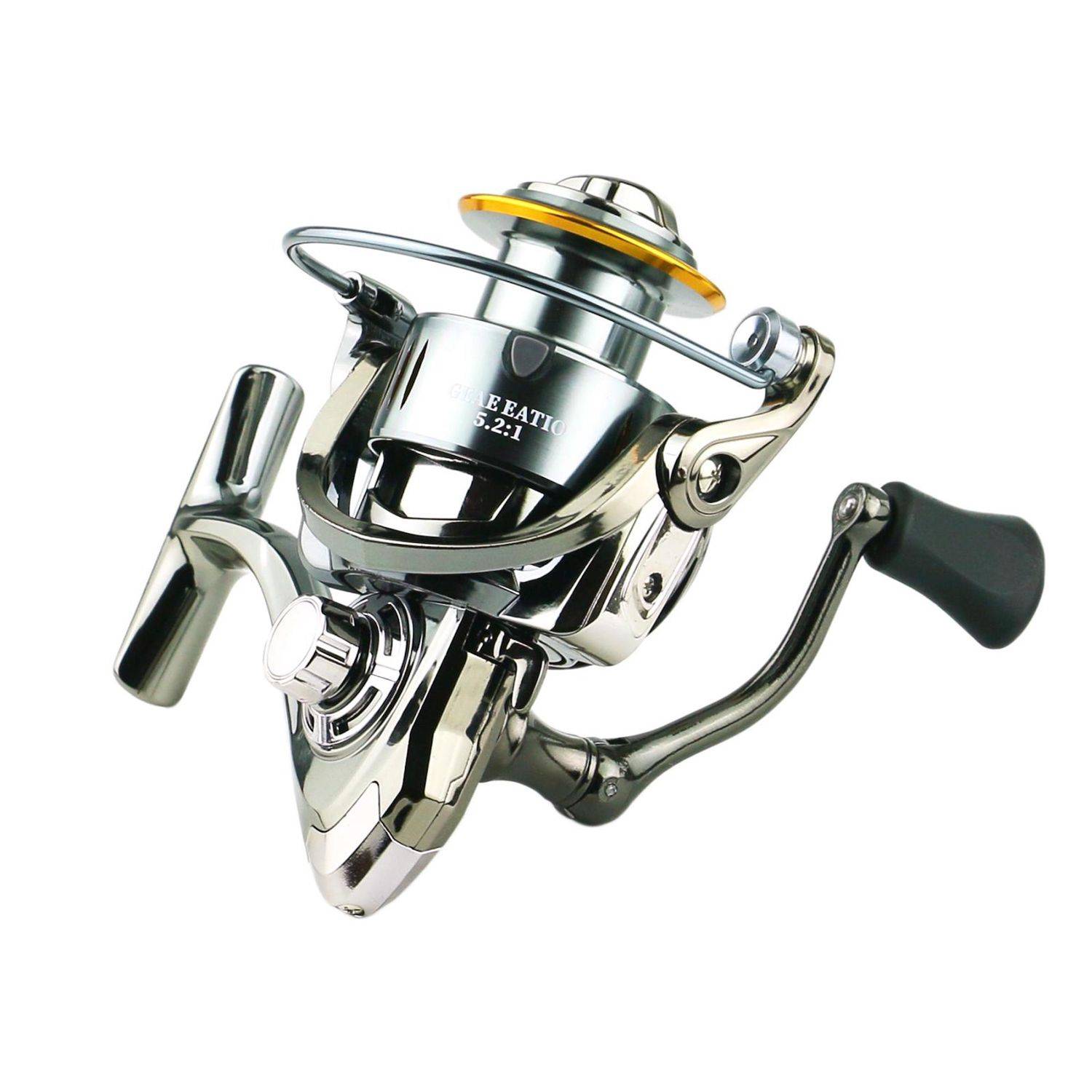 YUMOSHI SJ6000 Spinnrolle Angelspule Vollmetall Salzwasser Süßwasser 5,2:1