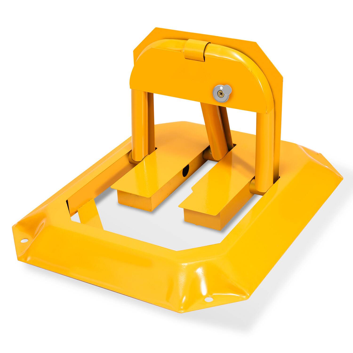 Absperrpfosten, Parkplatzsperre Klappbar universell,Parkpfosten Absperrung Kette,einschließlich 1Pcs