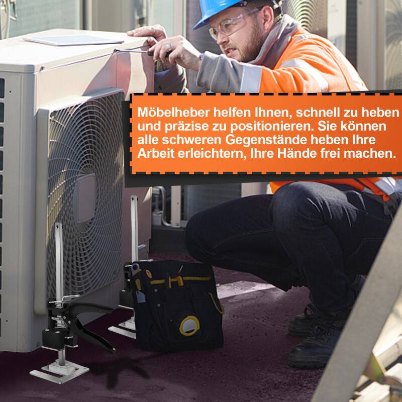 Handwerkzeugheber Arm Plattenheber Arbeitssparender Brett Heber Schrankheber Höhenverstellung Hebevorrichtung Bis 240Kg 2X