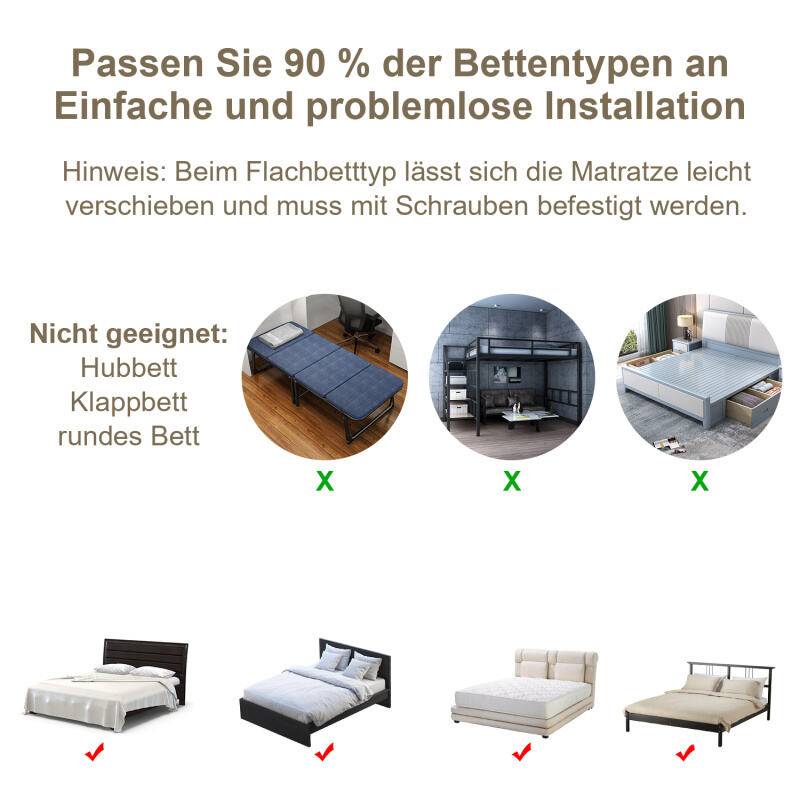 Bettgitter Bettschutzgitter Kinderbettgitter 150cm Babybettgitter Gitter Kinderbett Fallschutz Bett gray