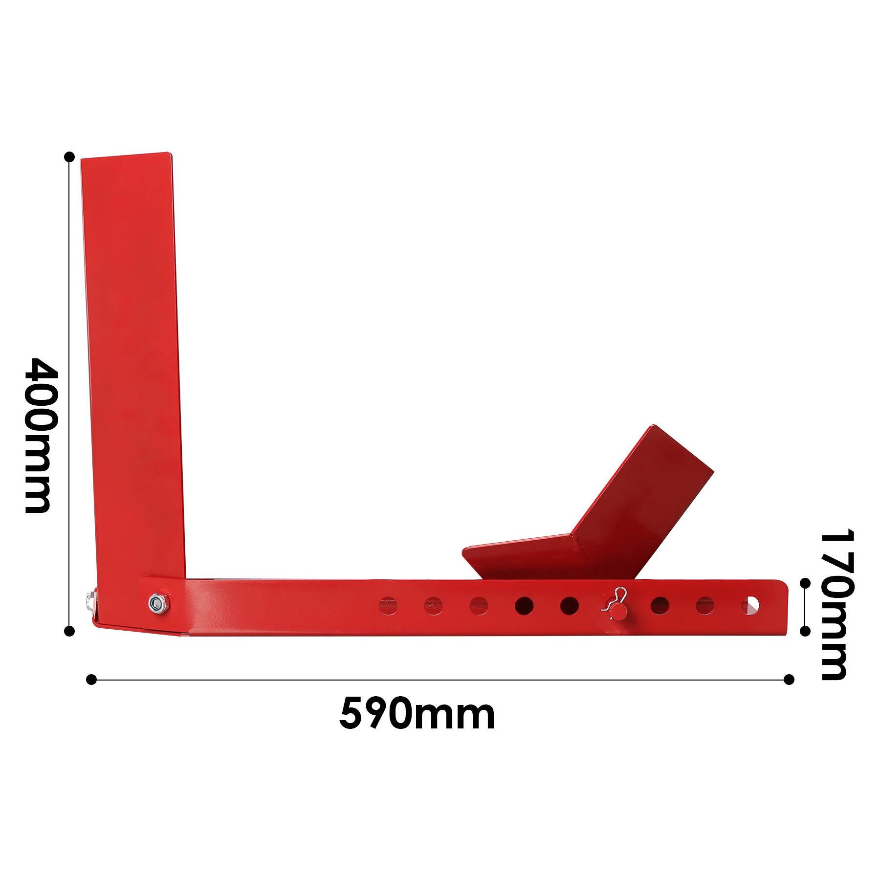 Motorradständer 9 Löcher , Mobile Motorrad Ständer aus Stahl Radwippe Motorradwippe Motorrad Radklemme (3 Stück)