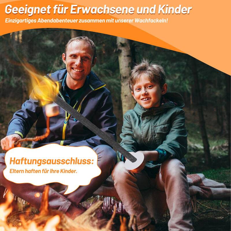Fackeln Gartenfackeln verschiedenen Größen wählbar Brennzeit Wachsfackeln Wählbare Fackelgrößen mit unterschiedlicher Brenndauer 90Min 72cm 10x