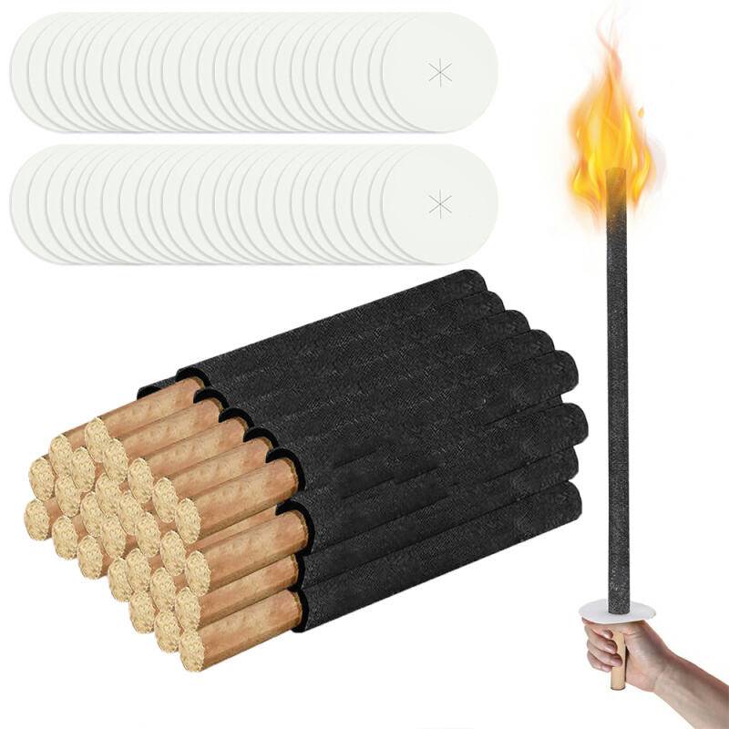 Fackeln Gartenfackeln Wachsfackeln Anti Insekten Duft Verlobung Brennzeit Anti-Insekten-Duft-Wachsfackeln für verlobte Paare 45Min 42cm 10x