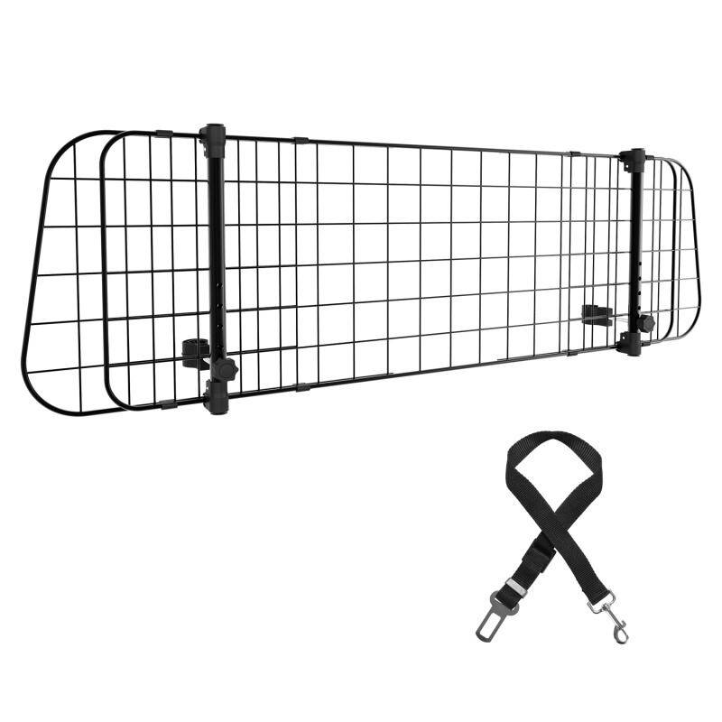 hundegitter auto Mit kleinen tieren funktioniert Nimm 3 stacheldraht verstellbar von 90-145 cm Trenngitter Universal schwarz
