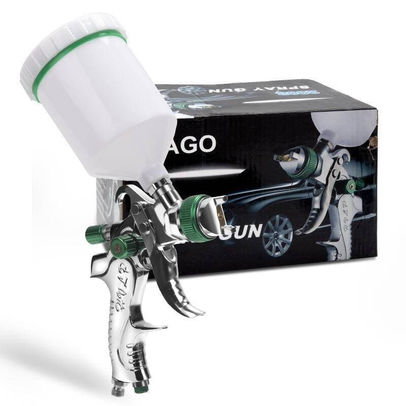2X HVLP Lackierpistole Sprühpistole Düsen(1.4/1,7/2.0mm) auf autos, schiffe und möbel