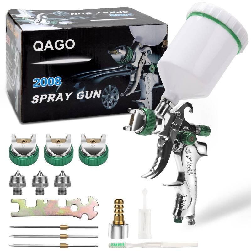 HVLP Lackierpistole auf autos, schiffe und möbel Profi Spritzpistole 3 Düsen(1.4/1,7/2.0mm) 1 Stück