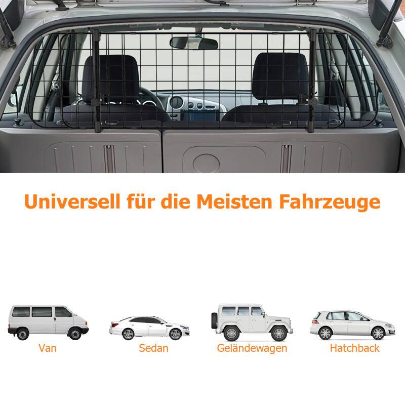 hundegitter auto Mit kleinen tieren funktioniert verstellbar von 90-145 cm Nimm 3 stacheldraht schwarz