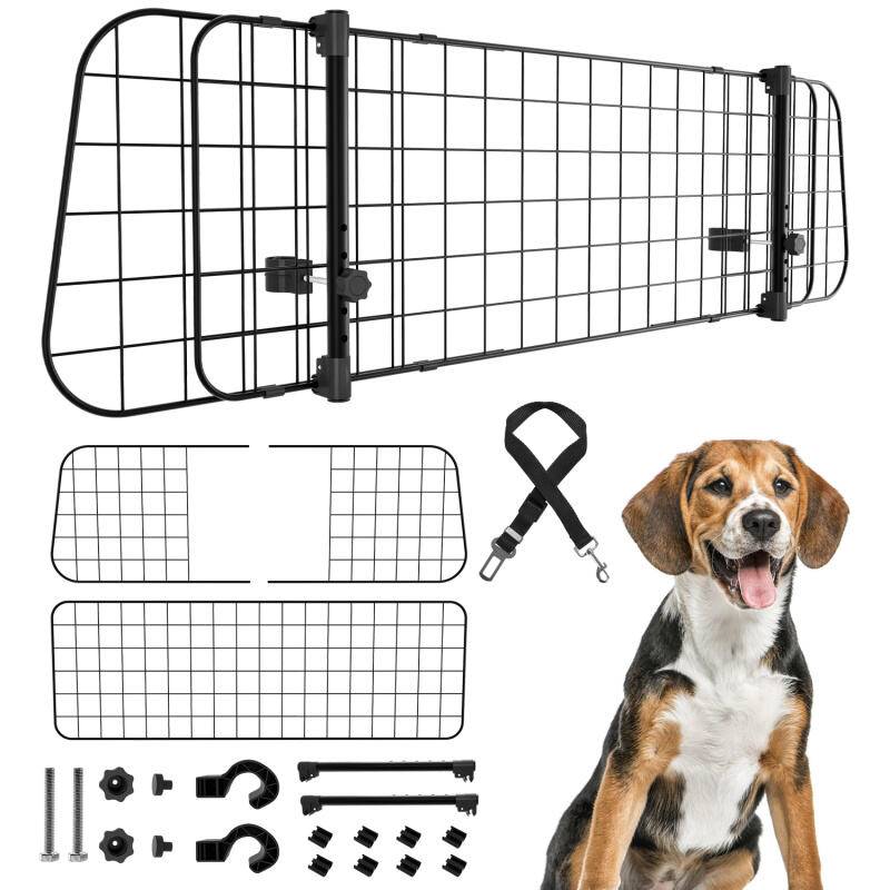 hundegitter auto verstellbare Breite verstellbar von 90-145 cm Hundeschutzgitter Mit kleinen tieren funktioniert
