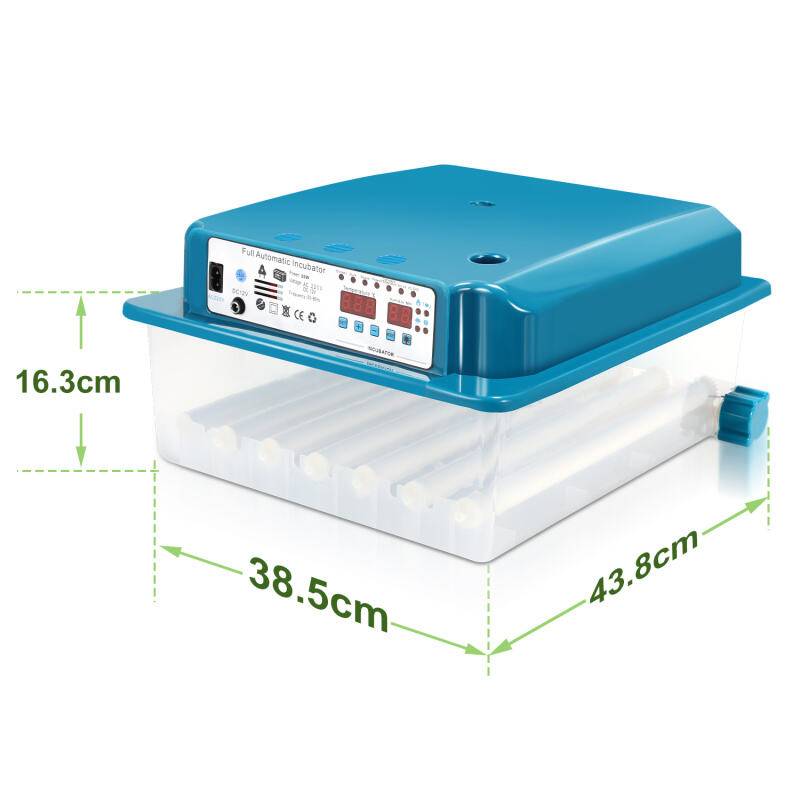 Brutmaschine Brutautomat Brüter Digital Flächenbrüter Mit LED-Eierlicht für Hühnergans Ente Taube Wachtel Vogel 36 Eier Grün