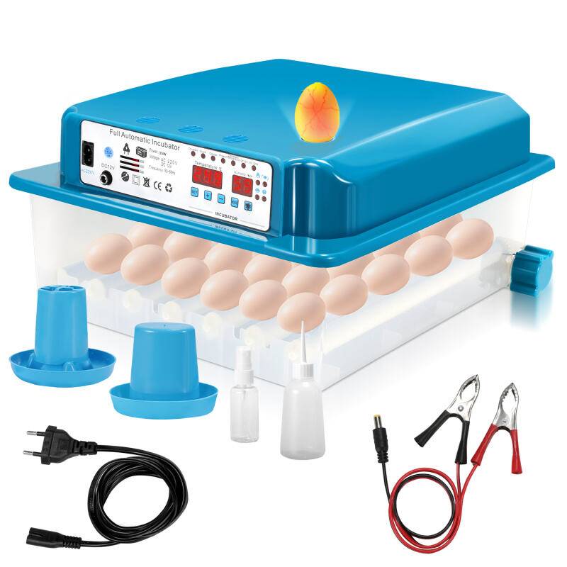 Brutmaschine Ei-Inkubator Wendesystem+Temperatursteuerung Mit LED-Eierlicht für Enten und andere Küken 35-36w 36 Eier Grün