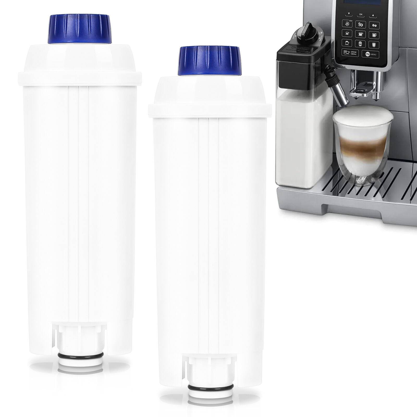 2 Pack Wasserfilter Kaffeefilter für Delonghi Kaffeemaschinen DLSC002, Zubehör für Kompatibel mit DeLonghi-Modellen, ECAM, ETAM, ESAM, BCO und EC