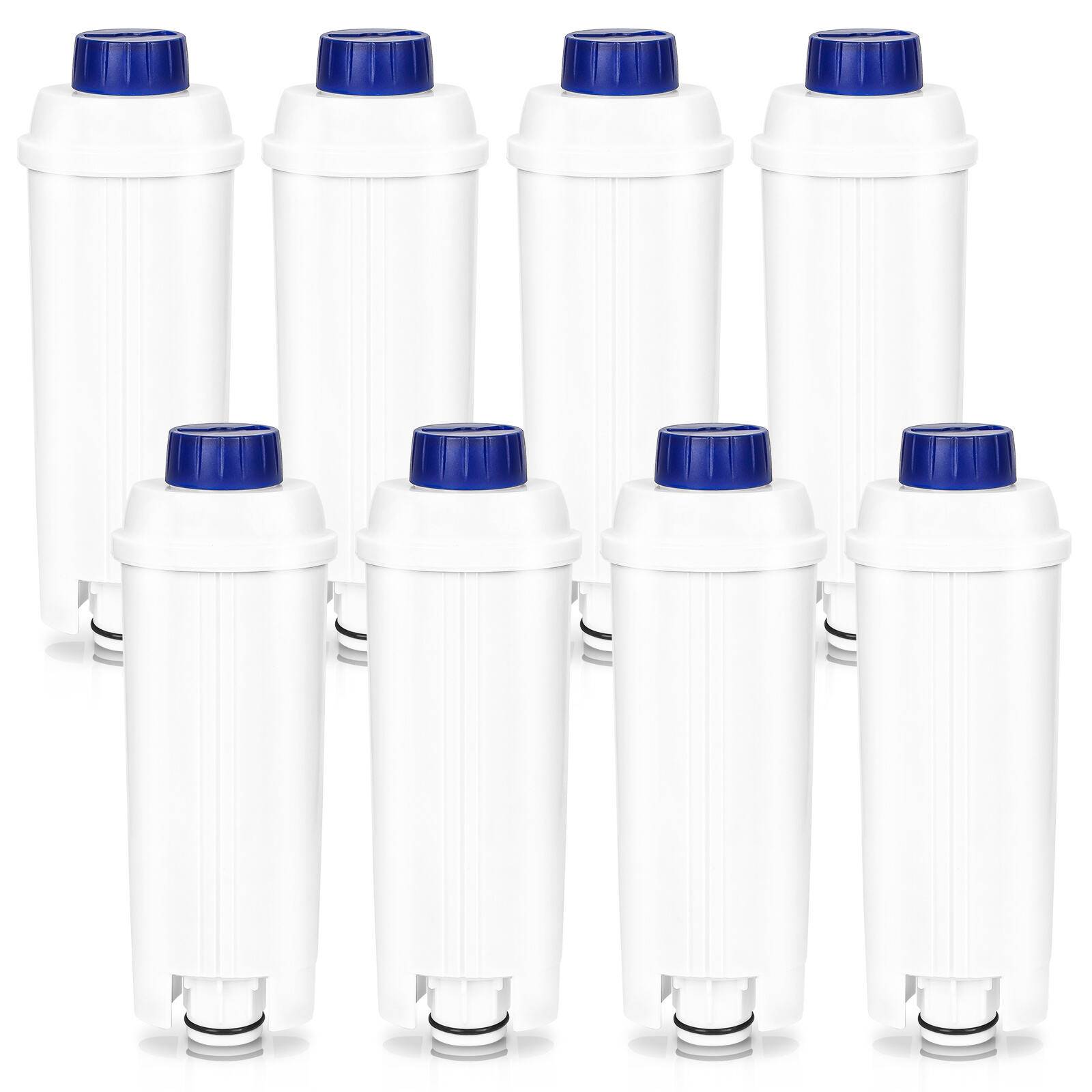 Wasserfilter Kaffeefilter für Delonghi DLSC002 Kaffeevollautomaten, Zubehör für Kaffeemaschinen der ECAM, ETAM sowie ESAM Serie, Pack 8 komp