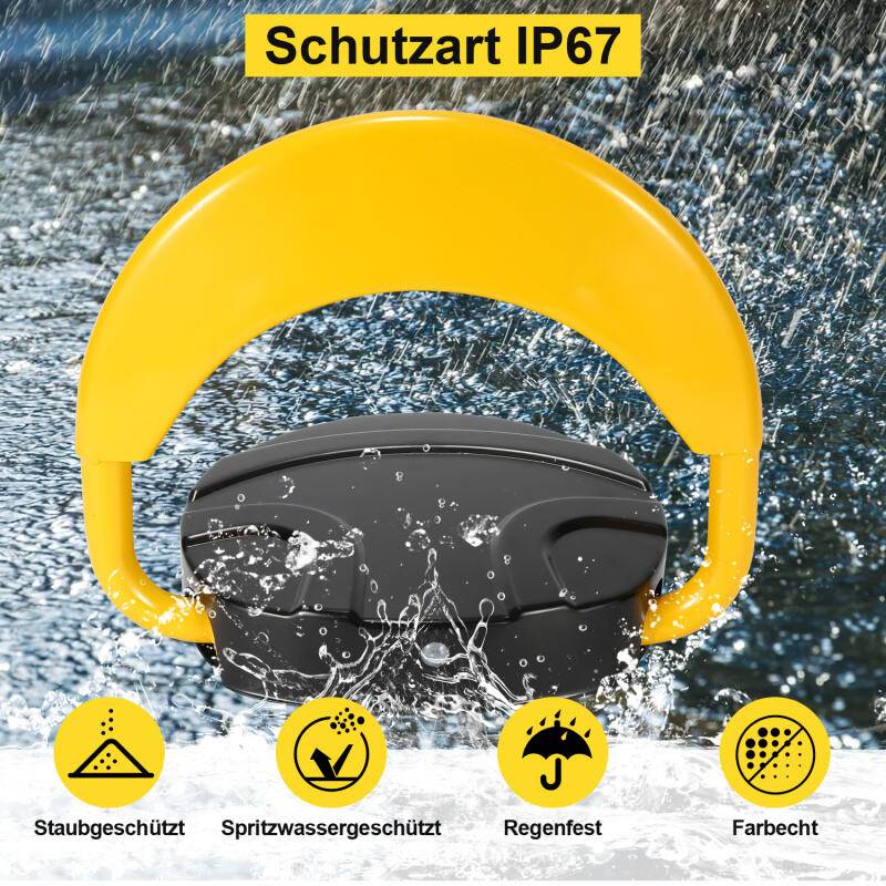 Parkplatzsperre Parksperre Klappbar Parkplatzbügel Absperrpfosten Fernbedienung