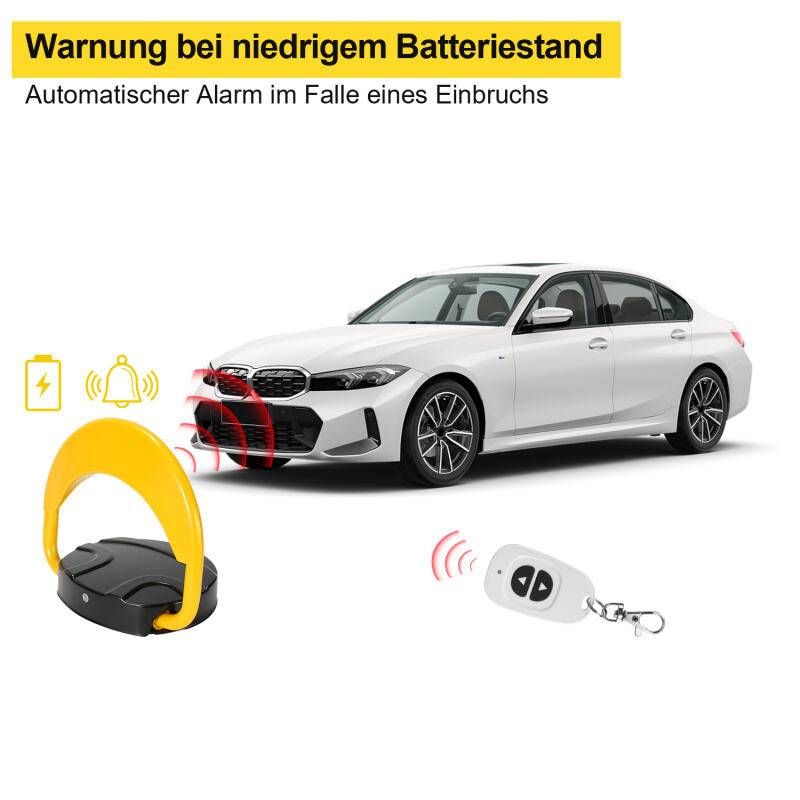 Parkplatzsperre Parksperre Klappbar Parkplatzbügel Absperrpfosten Fernbedienung