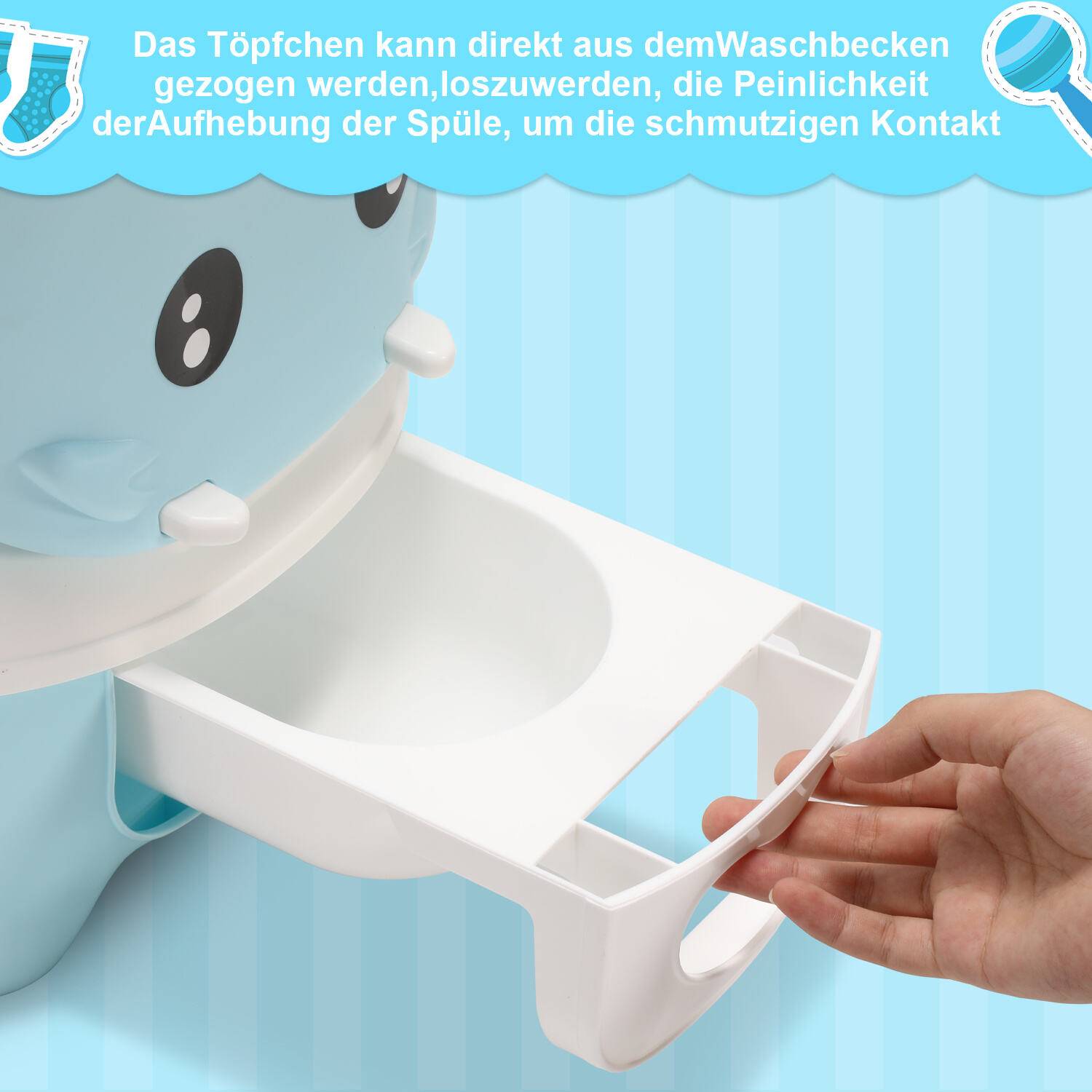 Kindertoilette, Kinder Töpfchen, Baby Toilette Toilettentrainer, Kindertöpfchen, Toilettensitz Kinder Topfstuhl, Toilettentraining für Kleinkinde