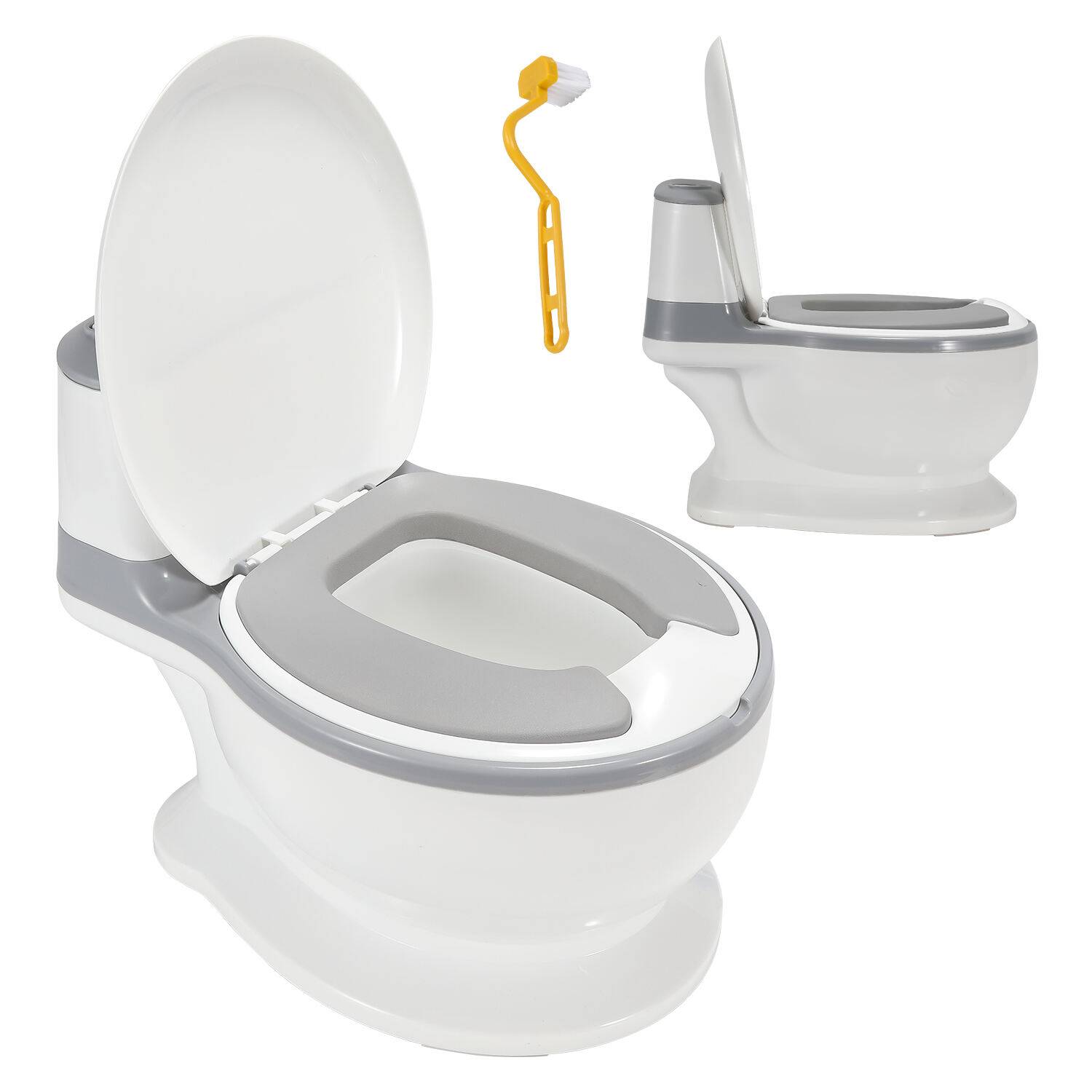 Kinder Töpfchen Kindertoilette für Babys und Kleinkinder Toilettentrainer Kinder Toiletten Babytopf Kinderfreundliches Design mit Anti-Rutsch-Funkti