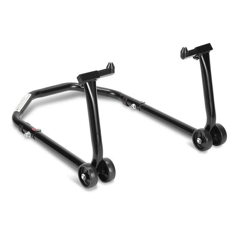 Motorrad Montageständer Vorne breitenverstellbar Transportständer Schwarz für fast alle Motorräder geeignet