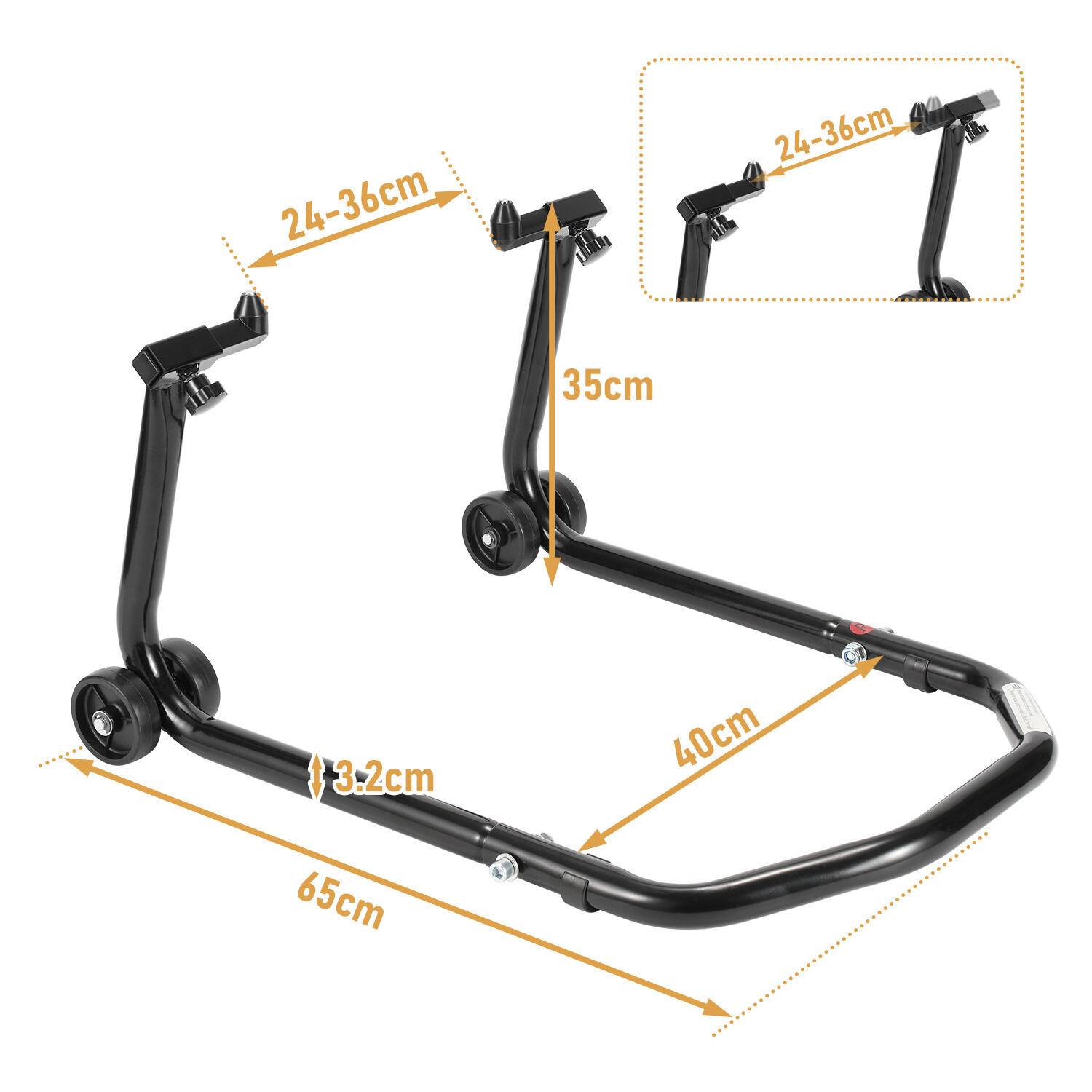 Motorradträger Verstellbare Vorderradbreite Transportträger für fast alle Motorräder